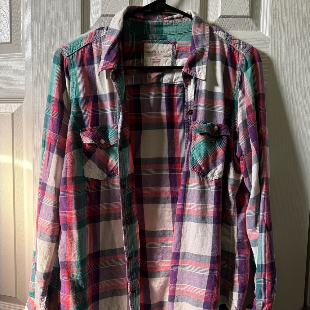 Sonoma Multicolor Plaid Shirt